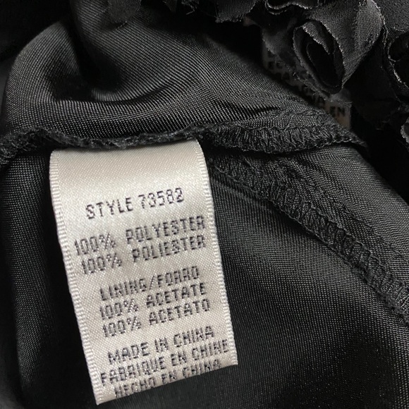 Cache black sheer overlay gown size 10 - Picture 11 of 12